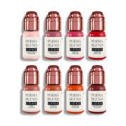 Perma Blend Luxe PMU Ink - Pucker - Up Buttercup Lip Set - 8x15ml - mrpmu