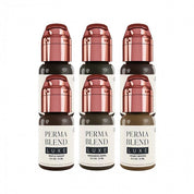 Perma Blend Luxe PMU Ink - The Chocolate Collection - Komplettes Set mit 6x15ml - mrpmu