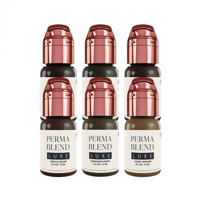Perma Blend Luxe PMU Ink - The Chocolate Collection - Komplettes Set mit 6x15ml - mrpmu