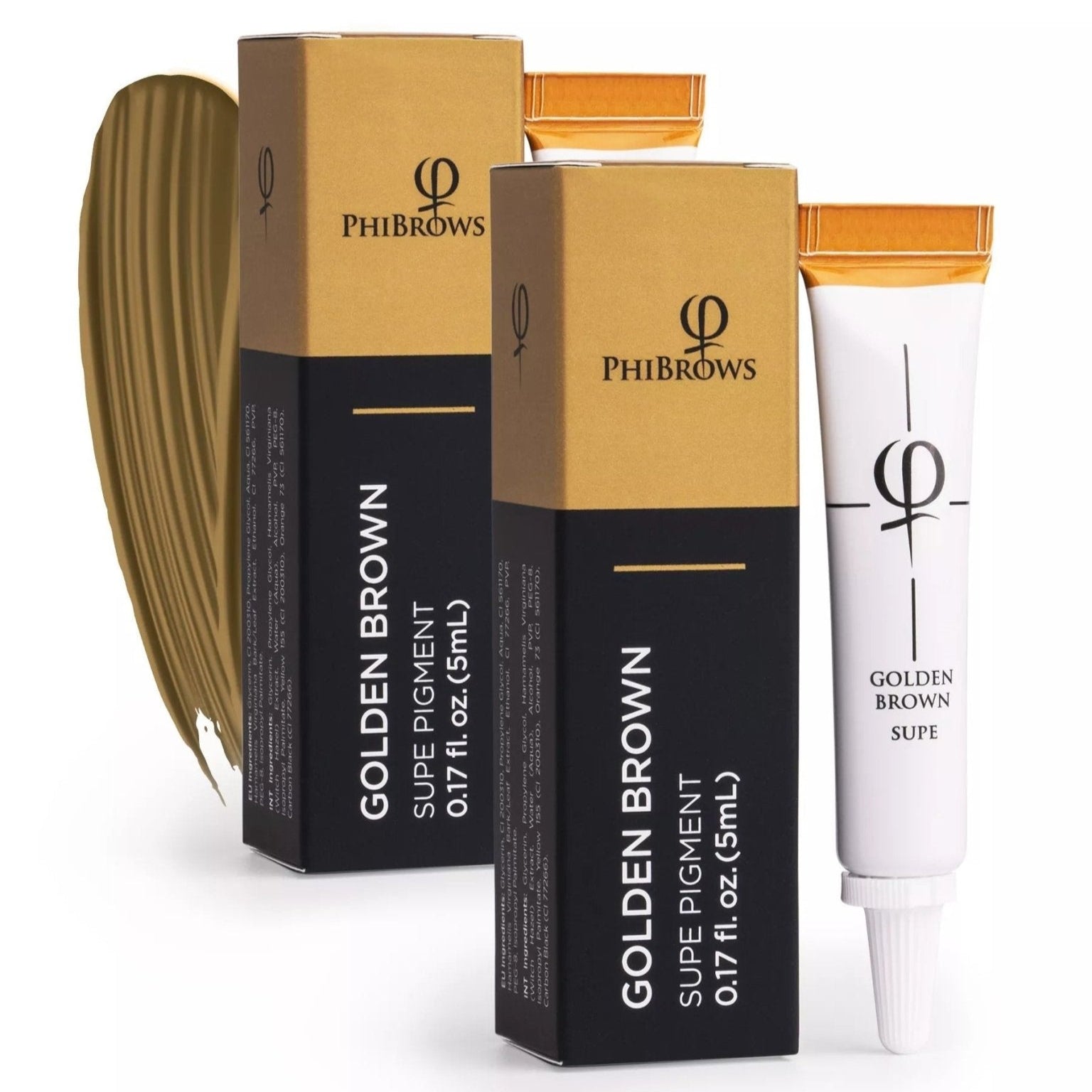 PhiBrows Goldenbrown SUPE Pigment 5ml - 2pcs - Mr.PMU