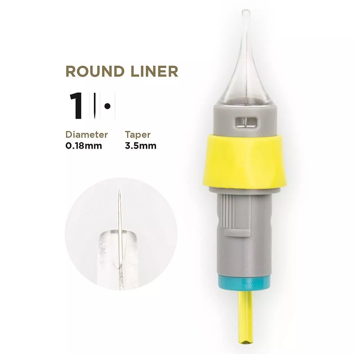 PMU Cartridges 0.18 1R, 3.5mm taper (EN11) 20 pcs - Mr.PMU