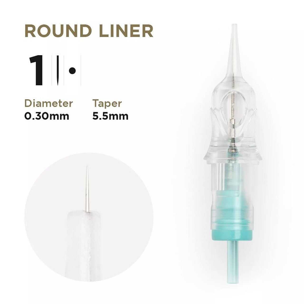 PMU Cartridges 0.30 1R - 5.5mm taper (EN17) 20 pcs - Mr.PMU