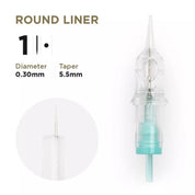 PMU Cartridges 0.30 1R - 5.5mm taper (EN17) 20 pcs - Mr.PMU