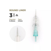 PMU Cartridges 0.30 3R - 5.5mm taper (EN17) 20 pcs - Mr.PMU